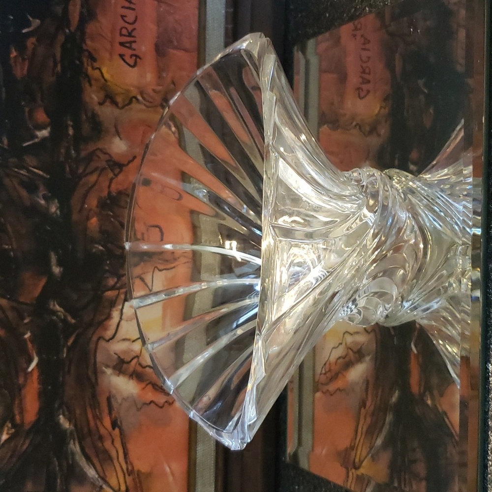 Mikasa Flores Flair Crystal Bowl / Vase 8,25 - Picture 2 of 4